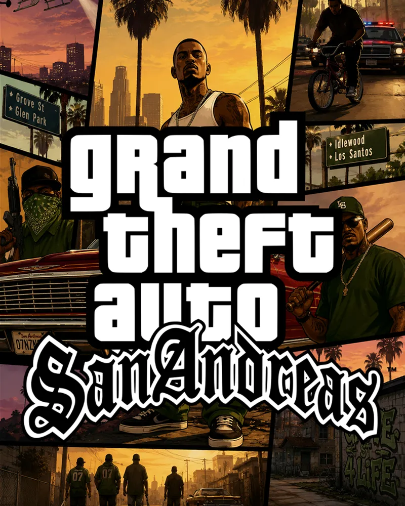 GTA San Andreas Definitive Edition mod cover for StreamToEarn